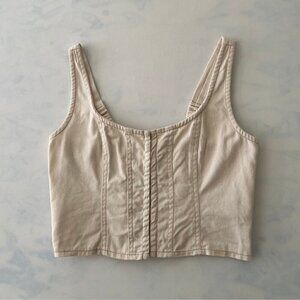 Lone Star Tan Western Corset Bustier Tank Top